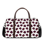 Purple Halloween Pumpkin Pattern Print Duffle Bag