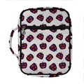 Purple Halloween Pumpkin Pattern Print Front Pocket Bible Bag