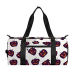 Purple Halloween Pumpkin Pattern Print Gym Bag