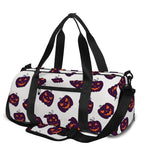 Purple Halloween Pumpkin Pattern Print Gym Bag