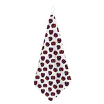 Purple Halloween Pumpkin Pattern Print Hand Towel