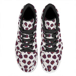 Purple Halloween Pumpkin Pattern Print High Top Leather Sneakers
