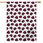 Purple Halloween Pumpkin Pattern Print House Flag
