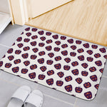 Purple Halloween Pumpkin Pattern Print Indoor Door Mat