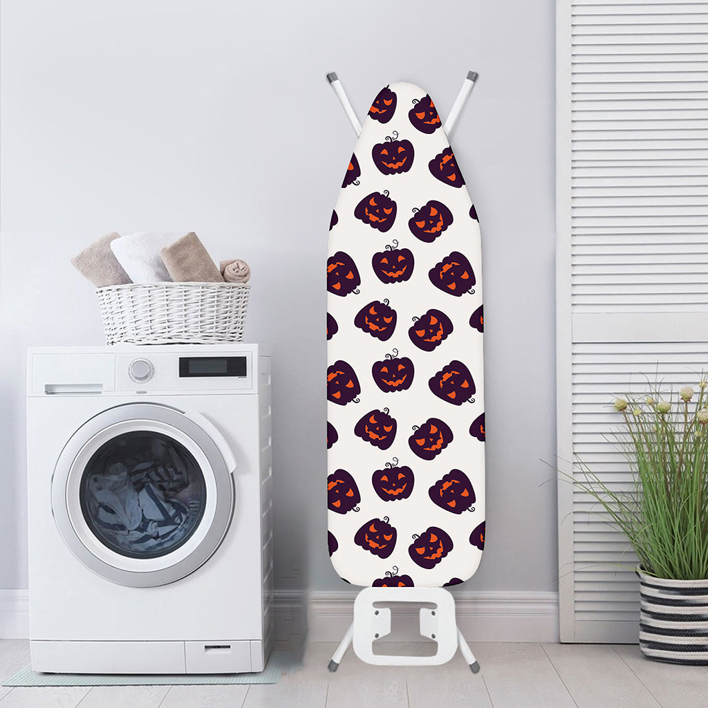 Purple Halloween Pumpkin Pattern Print Ironing Board Cover