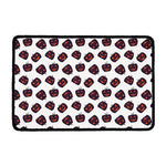 Purple Halloween Pumpkin Pattern Print Kitchen Mat