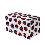 Purple Halloween Pumpkin Pattern Print Leather Tissue Box Cover