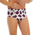 Purple Halloween Pumpkin Pattern Print Men's Briefs