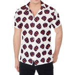 Purple Halloween Pumpkin Pattern Print Men's Shirt