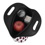 Purple Halloween Pumpkin Pattern Print Neoprene Lunch Bag