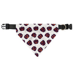 Purple Halloween Pumpkin Pattern Print Over The Collar Dog Bandana