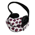 Purple Halloween Pumpkin Pattern Print Pet Sling Carrier