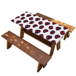 Purple Halloween Pumpkin Pattern Print Picnic Table Cover