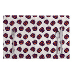 Purple Halloween Pumpkin Pattern Print Placemat