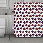 Purple Halloween Pumpkin Pattern Print Polyester Shower Curtain