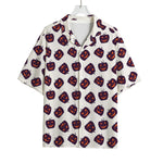 Purple Halloween Pumpkin Pattern Print Rayon Hawaiian Shirt