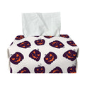 Purple Halloween Pumpkin Pattern Print Rectangle Tissue Box Cover