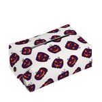 Purple Halloween Pumpkin Pattern Print Rectangle Tissue Box Cover