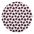 Purple Halloween Pumpkin Pattern Print Round Blanket