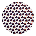 Purple Halloween Pumpkin Pattern Print Round Blanket