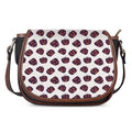 Purple Halloween Pumpkin Pattern Print Saddle Bag