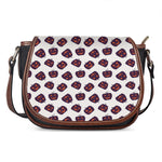 Purple Halloween Pumpkin Pattern Print Saddle Bag