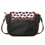 Purple Halloween Pumpkin Pattern Print Saddle Bag
