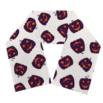 Purple Halloween Pumpkin Pattern Print Scarf