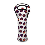 Purple Halloween Pumpkin Pattern Print Single Neoprene Wine Tote