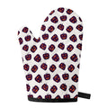 Purple Halloween Pumpkin Pattern Print Single Oven Mitt