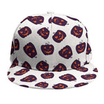 Purple Halloween Pumpkin Pattern Print Snapback Cap