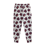 Purple Halloween Pumpkin Pattern Print Sweatpants