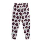 Purple Halloween Pumpkin Pattern Print Sweatpants