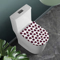 Purple Halloween Pumpkin Pattern Print Toilet Lid Cover