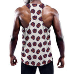 Purple Halloween Pumpkin Pattern Print Training Tank Top