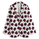 Purple Halloween Pumpkin Pattern Print Women's Blazer