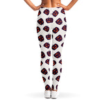 Purple Halloween Pumpkin Pattern Print Women's Leggings