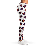 Purple Halloween Pumpkin Pattern Print Women's Leggings