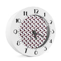 Purple Halloween Witch Hat Pattern Print Alarm Clock