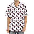 Purple Halloween Witch Hat Pattern Print Aloha Shirt
