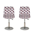 Purple Halloween Witch Hat Pattern Print Bar Stool Covers