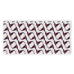 Purple Halloween Witch Hat Pattern Print Beach Towel
