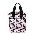 Purple Halloween Witch Hat Pattern Print Bible Tote Bag