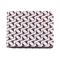 Purple Halloween Witch Hat Pattern Print Bifold Wallet