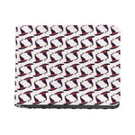Purple Halloween Witch Hat Pattern Print Bifold Wallet