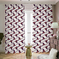 Purple Halloween Witch Hat Pattern Print Dimout Pencil Pleat Curtains