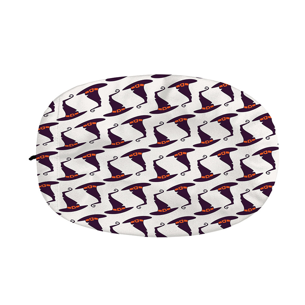 Purple Halloween Witch Hat Pattern Print Car Side Mirror Covers