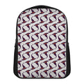 Purple Halloween Witch Hat Pattern Print Casual Backpack