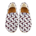 Purple Halloween Witch Hat Pattern Print Casual Shoes