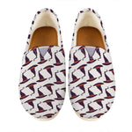 Purple Halloween Witch Hat Pattern Print Casual Shoes